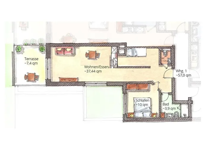 Appartement Friesenhuus 5